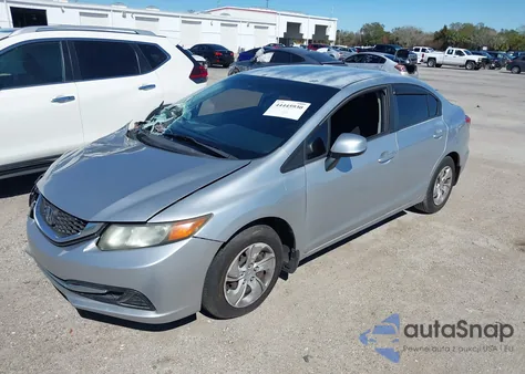 2013 Honda Civic Lx из США, поврежденный, VIN 2HGFB2F59DH566857